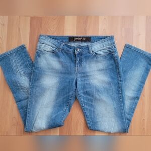 Grane Pants Juniors 11 Blue Denim Jeans Low Rise Regular Boot Cotton Light Wash